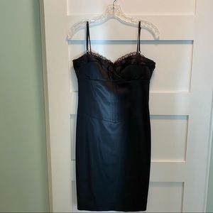 Laundry by Design Black Spaghetti Strap Cocktail Dress. Size 4.